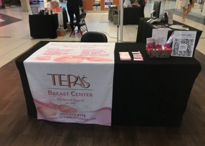 Tepas Breast Center booth at Space Coast Women's Day